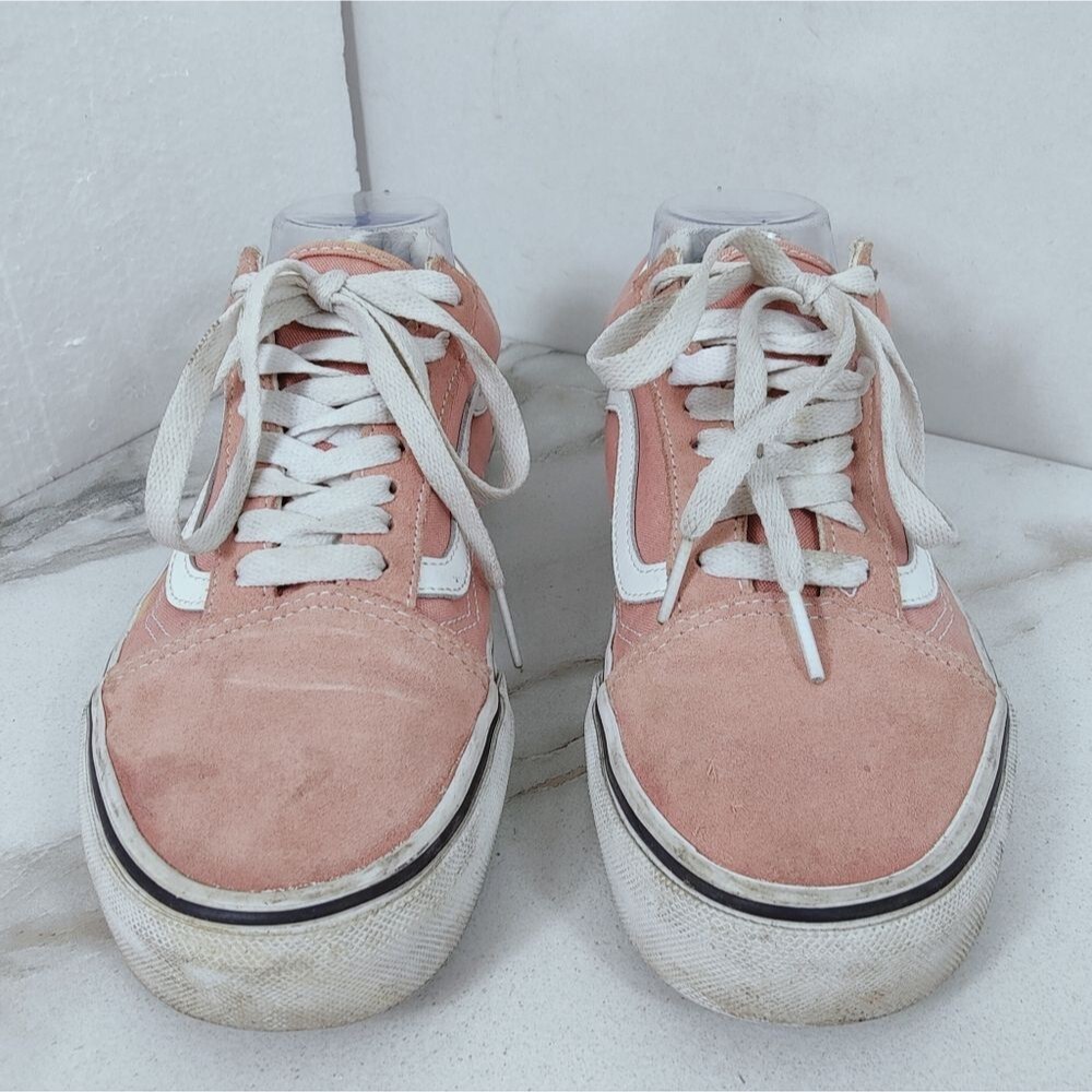 Vans Old Skool Low Pink Suede Sneakers Skate Shoes, 6.5(M) 8(W) - Picture 3 of 11